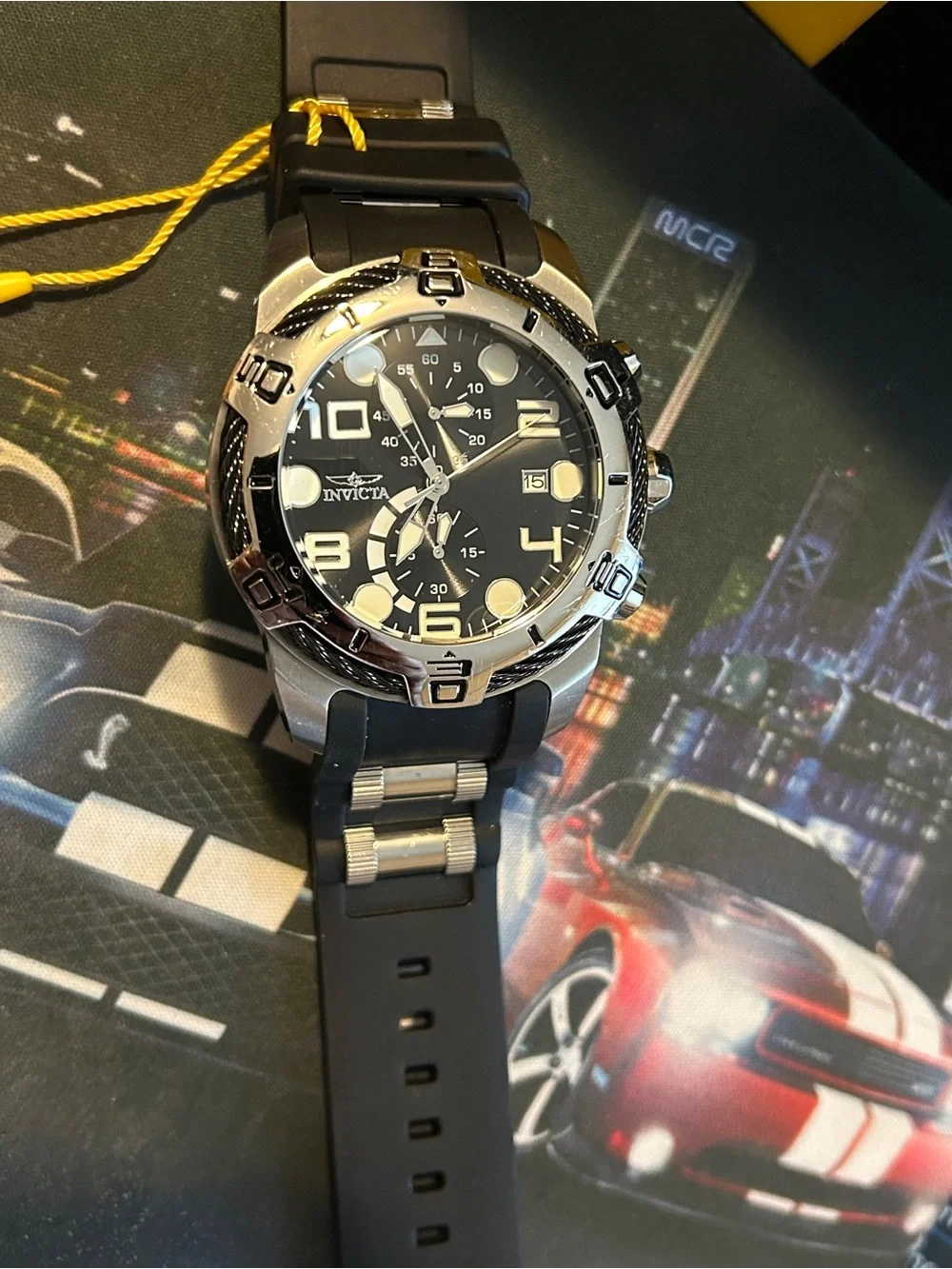 Invicta Bolt Men’s Black Chronograph Sport Watch
